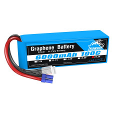 Yowoo 6S 100C 6000Mah 222V Lipo Battery With Ec5 Plug Rc Graphene Lipo For Arrma Mojave Exb Mikado Logo500 Align Trex550 600Ga