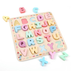 Wonderbee Alphabet Wooden Chunky Puzzle Upper Case