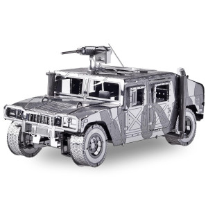 Piececool 3D Metal Puzzle Car Model Kits American Hummer H1 Military Vehicle Models Kit Brain Teaser Diy Metal Model Building