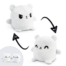 Teeturtle Plushmates Magnetic Reversible Plushies That Hold Hands When Happy Polar Bear Huggable And Soft Sensory Fidget