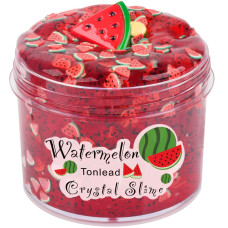 Tonlead Watermelon Slime With Glitters 7Oz Soft Jelly Slime Non Sticky Premade Clear Crystal Slime For Girls Boys Diy Cotton M