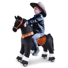 Wonderides Kids Ride On Horse Toys Ponycycle Ride On Toy Small Size 3 Black For Toddlers 3 To 5 Years Old 301 Inch Height R