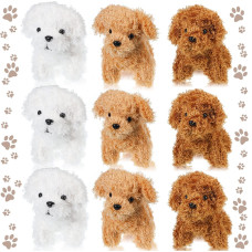 Sumind 9 Pcs Mini Plush Dog Stuffed Animals Bulk Dog Plush Party Favors Small Soft Plush Dog Toy For Goodie Bag Fillers Kids Bab