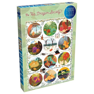 Renegade Game Studios The Tea Dragon Society Jigsaw Puzzle 2 Circles Mixed