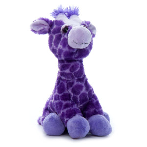 The Petting Zoo Purple Giraffe Stuffed Animal Plushie Lashz Zoo Animals Giraffe Plush Toy 12 Inches