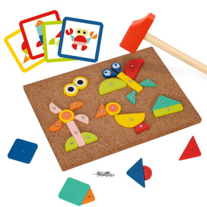 Tookyland Fine Motor Toys Toy Hammer And Nails Game Is Montessori Toys That Exercise Childrens Handson Skills And Develop The