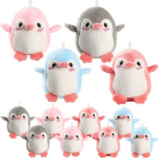 Kasyat 12 Pieces Mini Penguin Plush Penguin Stuffed Animal Party Favors Cute Small Baby Penguin Stuffed Doll Keyholder Decor Fo