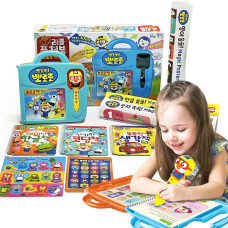 Pororo Korean Alphabet Basic Coding Learning Toys English Math Interactive Stem Educational Read Pen 3 Books Gift For Ki