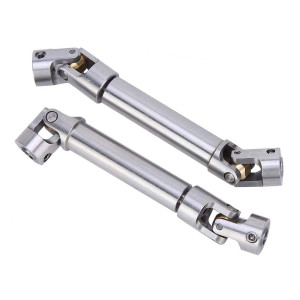 Zxyrc Stainless Steel Universal Driveshafts 110155 Mm For 110 Scx10 Rc Car Truck Rock Crawler Upgrades 2Pcs 110115Mm