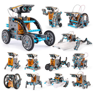 Temi Stem Solar Robot Kit For Kids 12In1 Educational Stem Science Experiment Toys Solar Powered Building Kit Diy For 8 9 10