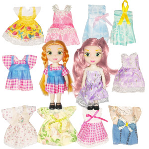 63 Mini Girl Dolls Includ Handmade Baby Doll Clothes 2 Sets 63 Mini Girl Dolls 2 Pairs Of Shoes