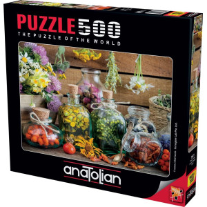 Anatolian Puzzle Herbal Therapy 500 Piece Jigsaw Puzzle 3621 Multicolor Standard