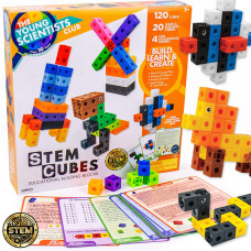 The Young Scientists Club Stem Cubes Build Learn Create With 100 Math Cubes Manipulatives 4In1 Educational Games Math C