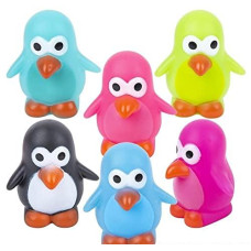 Happy Deals Rubber Penguin Toys 12 Pack 2 Inch Water Squirting Toy Figures