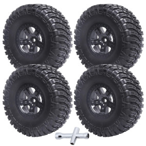 Crazyhobby Rc Short Course Truck Wheels And Tires With Foam Inserts For 110 Traxxas Slash 4X4 Bl2S 2Wd Losi Tenacity Tt Baja R