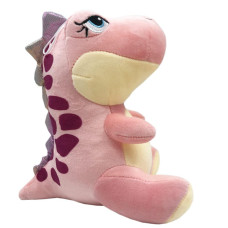 Yukouqian Pink Dinosaur Plush Stuffed Animal Dinos Plush Toy For Girls Christmas Valentines Day 9 Inch Dinosaur Pink 25Cm