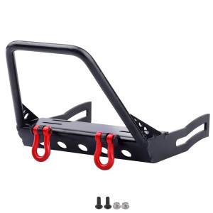 Crazyhobby Metal Rc Crawler Front Bumper With Winch Mount Shackles For Axial Scx10 Scx10 Ii Redcat Gen7 Gen 8 Upgrades Type A