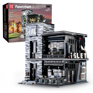 Mould King 16042 Bar Building Kits Toy Building Blocks Streetview Architecture Construction Set To Build Gift For Kids Age 8