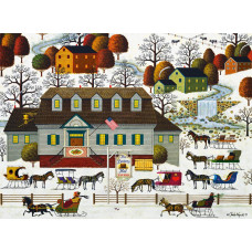 Buffalo Games Charles Wysocki Beaver Hat Tavern 1000 Piece Jigsaw Puzzle For Adults Challenging Puzzle Perfect For Game Ni