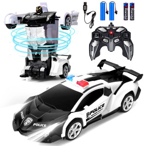 Dolanus Remote Control Car Transform Robot Rc Cars Contains All Batteries Onebutton Deformation And 360 Degree Rotating Drif