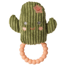 Mary Meyer Sweet Soothie Soft Baby Rattle With Teether Ring 6Inches Cactus