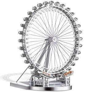 Piececool 3D Metal Model Puzzles For Adults Upgraded Large London Eye Architecture 3D Metal Models Building Kits Best Birthday