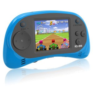 Emods Gaming Kids Handheld Games 16 Bit Retro Video Games Console With 220 Hd Electronic Games 25 Lcd Portable Travel Game