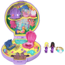 Polly Pocket Keepsake Collection Mermaid Dreams Collectible Compact Underthesea Theme Special Box 2 Mermaid Dolls Wearable