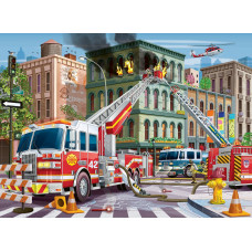 Ravensburger Fire Truck Rescue 100 Piece Xxl Jigsaw Puzzle For Kids Unique And Perfectly Fitted Pieces Colorful Design Wit