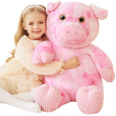 Earthsound Giant Pig Stuffed Animal Large Plush Toy Big Soft Toys Huge Life Size Jumbo Cute Oversized Fat Piggy Animals Gi