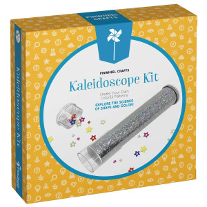 Pinwheel Crafts Diy Kaleidoscope Kit For Kids Educational Science Art Craft Kit With Glowing Stars