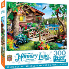 Masterpieces 300 Piece Ez Grip Jigsaw Puzzle Cabin Crossing 18X24