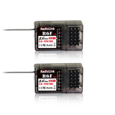 Radiolink R6F 2 Pcs 24Ghz Rc Carboat Receivers 6 Channels Low Response Latency Rc Training Lightweight For Remote Controller R