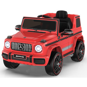 Anpabo Licensed Mercedesbenz G63 Car For Kids 12V Ride On Car Wparent Remote Control Low Battery Voice Prompt Led Headlight