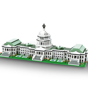 Semky Micro Mini Blocks United States Capitol Famous Landmark Model Set 2888Pieces Building And Architecture Toys Gifts For K