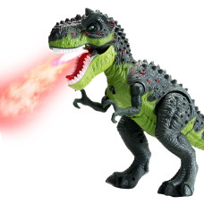 Ahco Electric Walking Dinosaur Toys For Kids Small Tyrannosaurus Toy With Simulated Flame And Realistic Sounds Best Gift For