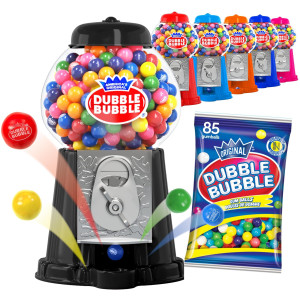 Gumball Machine Halloween Candy For Kids 85 Coin Operated Toy Bank Dubble Bubble Gum Machine Classic Red Style Includes