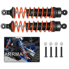 Arrcat 2Pcs Front Shocks Upgrade Parts For 110 Arrma Bigrock 4X4 Granite 4X4 Senton 4X4 Vorteks 4X4 Typhon 4X4 Rc Truck Full Al