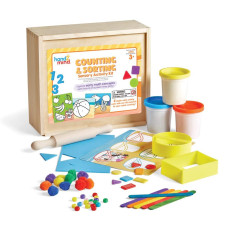 Hand2Mind Counting And Sorting Sensory Activity Kit Loose Parts Play Materials For Kids Sensory Box Montessori Sensory Bin Wi