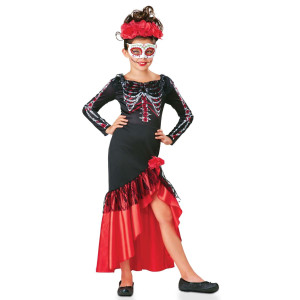 Vonokee Halloween Day Of The Dead Senorita Costume For Women And Girls Girls L1012