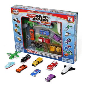 Popular Playthings Mix Or Match Vehicles Magnetic Toy Play Set Micro Vehicles