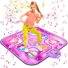 Dance Mat Toys For 312 Years Old Girls Birthday Gifts Musical Dance Mat For Kids Dance Pad With Led Lights 6 Game Modes Bui