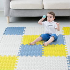 Tamiplay Foam Floor Mats For Kids 12 X 12 Inch 16 Tiles 04 Thickness Foam Play Mat Nontoxic Square Interlocking Floor Mats