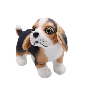 Yonlit Lifelike Beagle Stuffed Animal Animated Plush Puppy Toy Doll Super Realistic Dogs Act Like Real Excellent Gifts For Kids