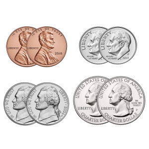 Fancy Pants Funtime Double Headed Coin Magic Trick Package Combo Double Headed Quarter Double Headed Dime Double Headed Nick