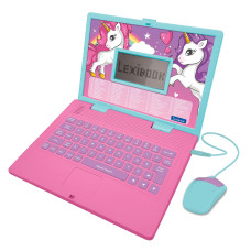 Lexibook Unicorn Educational And Bilingual Laptop Spanishenglish Toy For Children With 124 Activities To Learn Mathematics