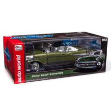 Auto World 1957 Chevrolet Bel Air Convertible 118 Scale Diecast