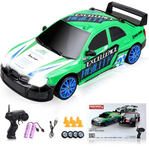 Yuan Plan Remote Control Car Rc Drift Car 24Ghz 124 Scale 4Wd 15Kmh High Speed Rechargeable High Speed Rc Cars With Cool Lig