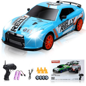 Yuan Plan Remote Control Car Rc Drift Car 24Ghz 124 Scale 4Wd 15Kmh High Speed Rechargeable High Speed Rc Cars With Cool Lig