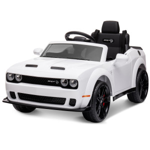 Enyopro Kids Electric Car Licensed Dodge Challenger Ride On Car 12V7Ah Battery Powered Electric Vehicle Kids Ride On Toys With